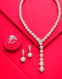 Best Sale Majorica Adjustable Necklace Carina