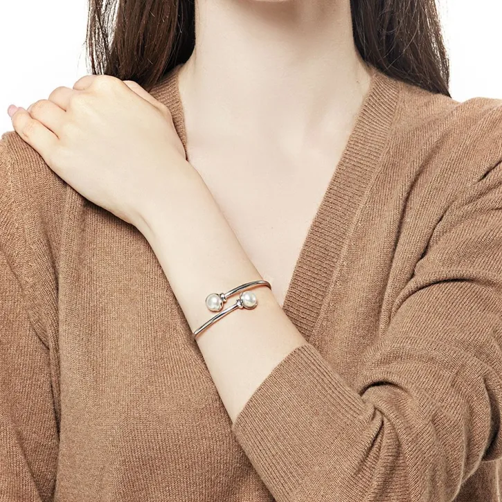 Best Sale Majorica Bracelet Alina Slightly Round Pearl