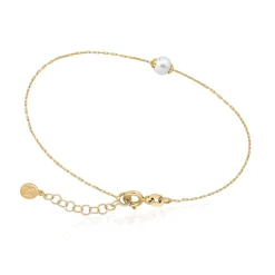 Best Sale Majorica Bracelet Cies Gold Plated With White Pearl