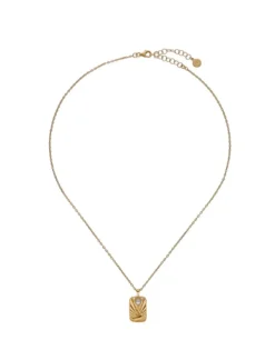 Outlet Majorica Caelum Communion Necklace With Golden Medallion