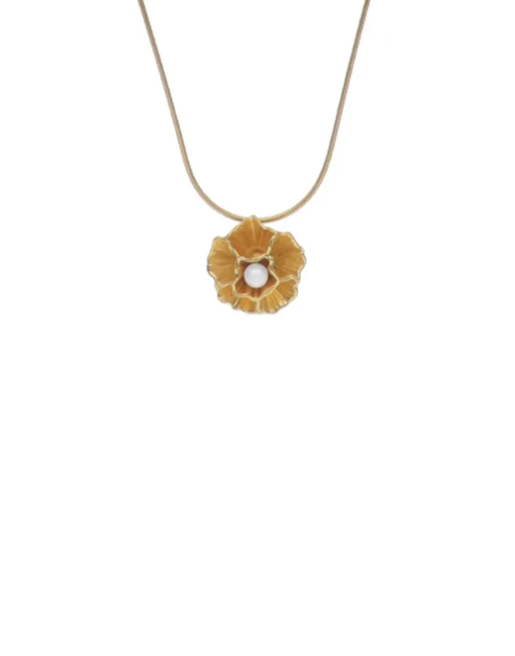 Best Sale Majorica Clavelina Pendant With Chain With Round White Pearl