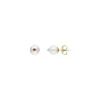 Sale Majorica Color Pop Earrings With Round White Pearl And Orange Zirconia