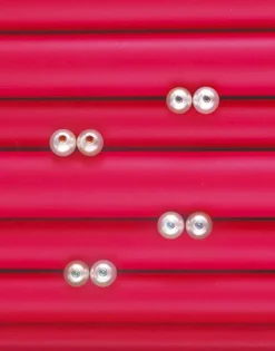 Sale Majorica Color Pop Earrings With Round White Pearl And Orange Zirconia