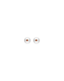 Sale Majorica Color Pop Earrings With Round White Pearl And Orange Zirconia