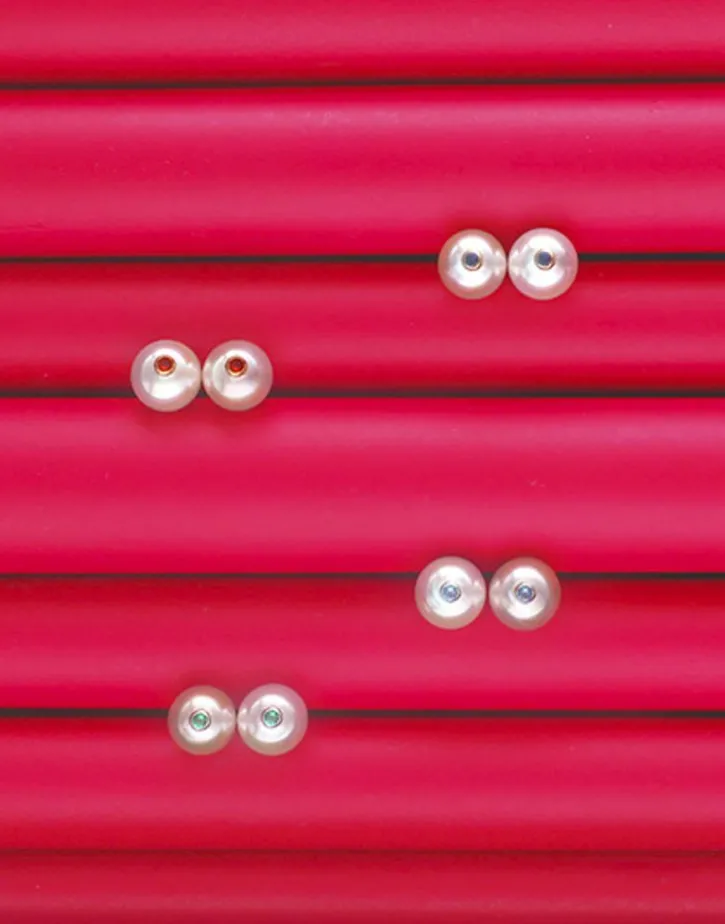 Shop Majorica Color Pop Earrings With Round White Pearl And Turquoise Zirconia