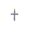 Sale Majorica Crosses Collection Gold Pendant With Gray Pearl