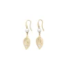 Best Majorica Dafne Earrings With Hanging Mother-Of-Pearl Leaves