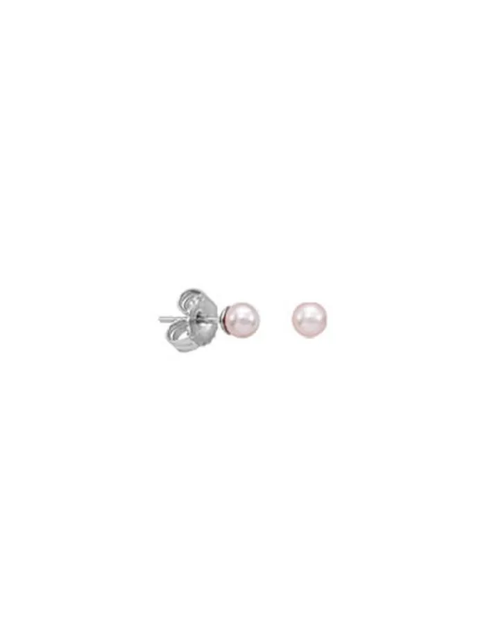 Flash Sale Majorica Earrings Cies Silver With 4Mm Pink Pearl