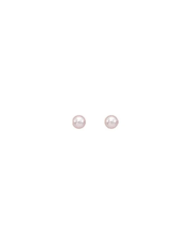 Flash Sale Majorica Earrings Cies Silver With 4Mm Pink Pearl