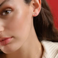 Online Majorica Earrings Cies Silver With 4Mm White Pearl