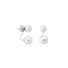 Online Majorica Earrings Jour Silver With 8 And 10Mm White Pearls