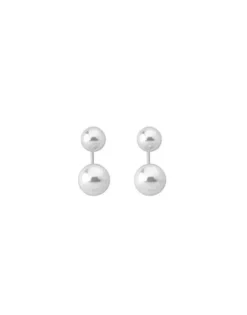 Online Majorica Earrings Jour Silver With 8 And 10Mm White Pearls