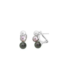 Online Majorica Earrings Nuit Multicolored Pearls