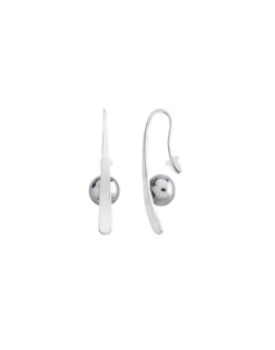 Shop Majorica Earrings Planet Silver With 10Mm Gray Pearl