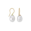 Sale Majorica Earrings Tender Gold Plated With 12Mm White Baroque Pearl