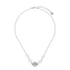 Clearance Majorica Eternal Necklace With Round Pearls And Cutwork Ball In Silver