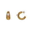 Flash Sale Majorica Etna Large Hoop Earrings In Gold-Plated Silver