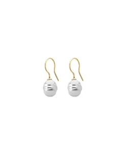 Online Majorica Gold Plated Earrings Tender With 8Mm Barroque Pearl