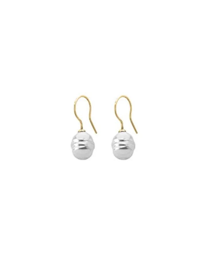 Online Majorica Gold Plated Earrings Tender With 8Mm Barroque Pearl