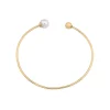Flash Sale Majorica Gold Plated Large Bracelet Aura With White Pearl