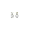 Store Majorica Gold Plated Selene Earrings With 8Mm White Pearl And Zircons