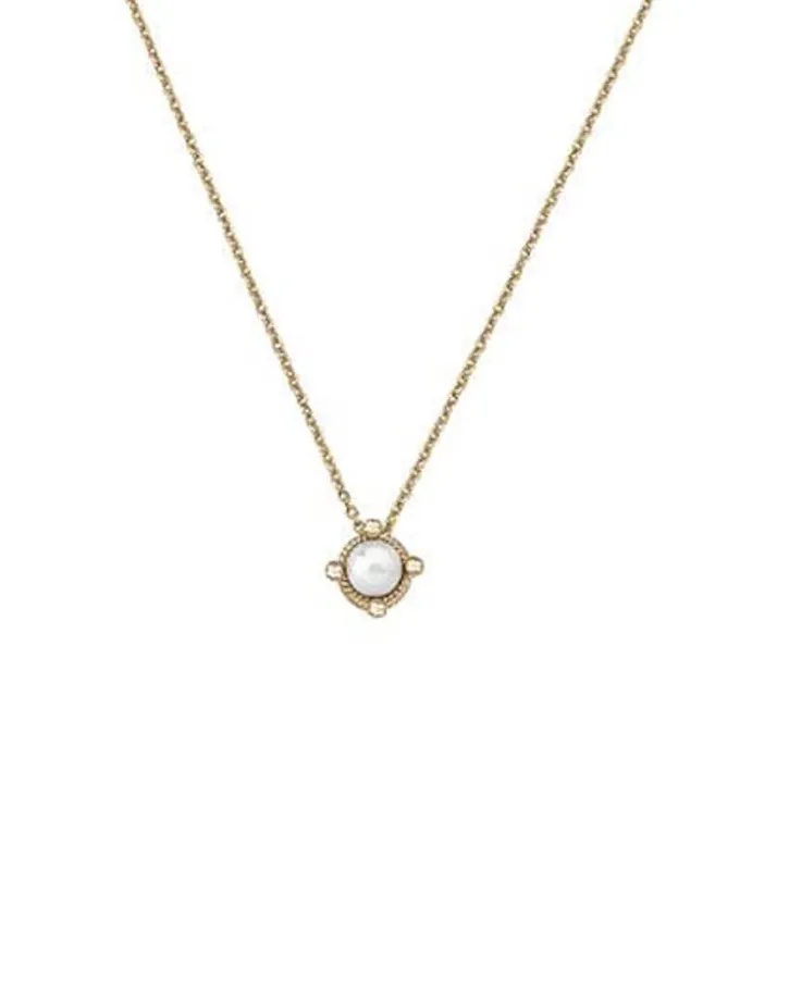 New Majorica Golden Silver Pendant Cies 6Mm Pearl