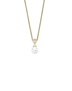 Outlet Majorica Golden Silver Pendant Selene