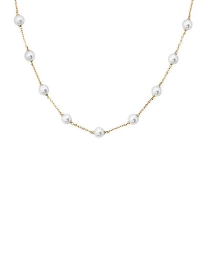 Best Majorica Golden Silver Short Necklace Ilusion