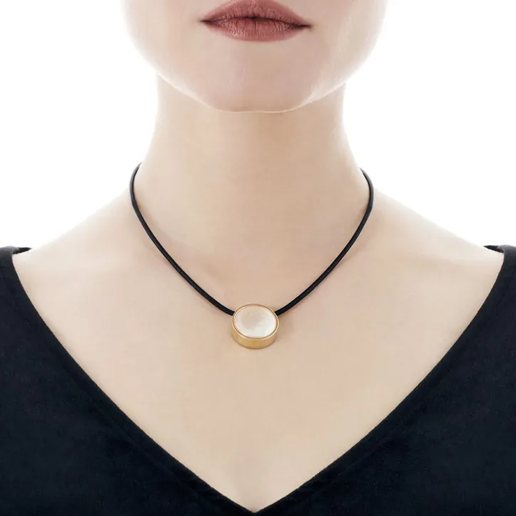 Store Majorica Golden Steel Pendant Coppelia