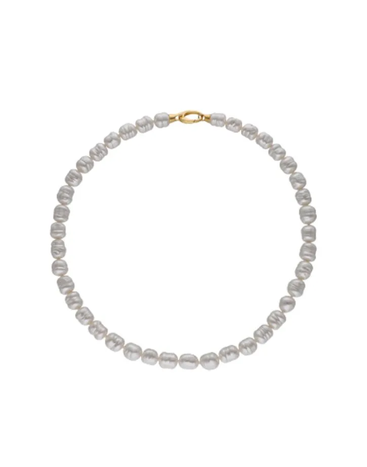 Clearance Majorica Gold-Plated Necklace Agora