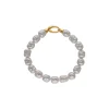 Outlet Majorica Gold-Plated Silver Agora Baroque White Pearl Bracelet