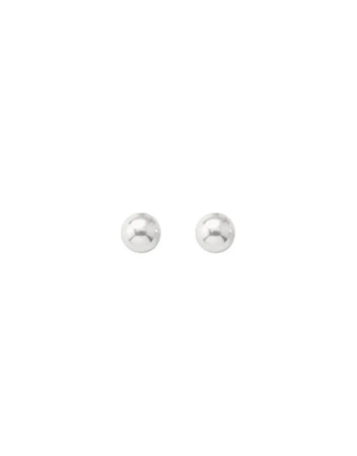Cheap Majorica Gold-Plated Stud Earrings Lyra With White 8Mm Pearl