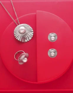 Shop Majorica Le Palm Pearl Steel Short Earrings
