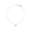 Fashion Majorica Long Ayanti Gold Pendant With A Mother-Of-Pearl Flower:
