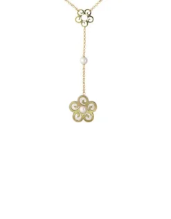 Best Sale Majorica Long Roxana Necklace With A Mother-Of-Pearl Flower
