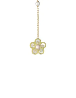Clearance Majorica Long Roxana Necklace With Pearl Flower