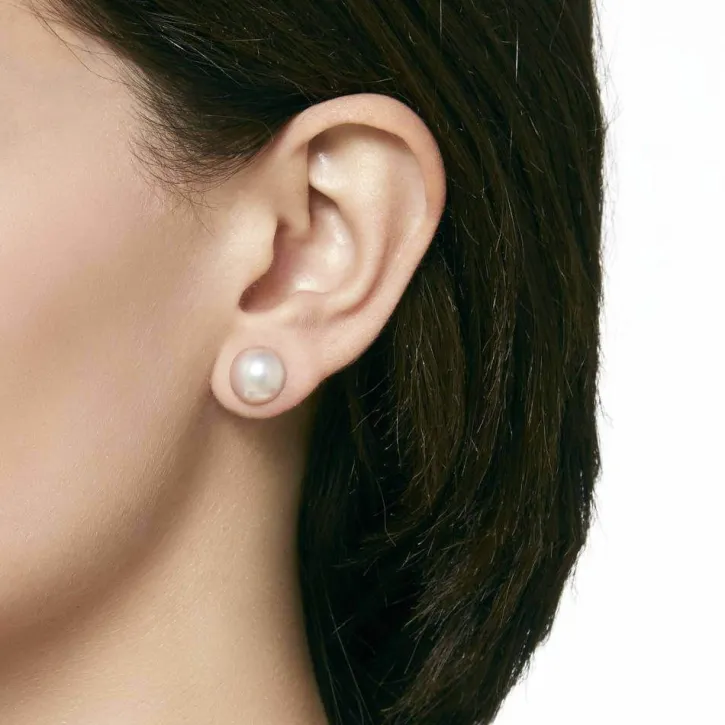 Cheap Majorica 12Mm Rose Mabe Pearl Earrings In Silver