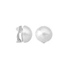 Store Majorica 18Mm White Pearl Mabe Clip Earrings