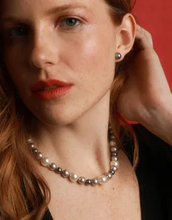 Fashion Majorica Multicolour Estela Pearl Necklace 36Cm