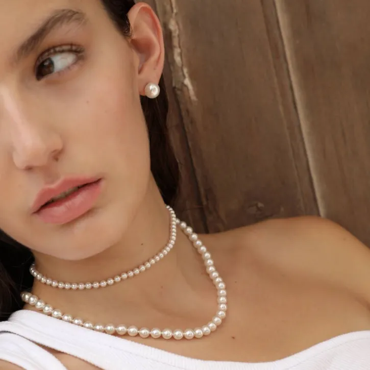 New Majorica Necklace Ballet 4 Mm
