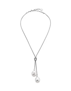 Flash Sale Majorica Necklace Tender Silver With White Barroque Pearls