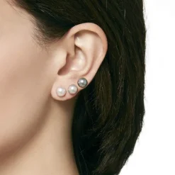 Hot Majorica Pearl Earrings Set Lyra 8 Mm Rose, Gray, Nuage