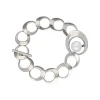 Fashion Majorica Petra Bracelet In Steel With A White Pearl