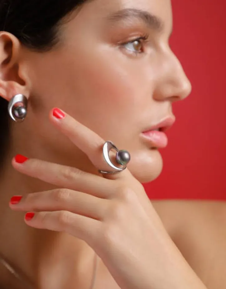 Discount Majorica Petra Earrings In Steel