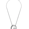 Fashion Majorica Petra Steel Necklace With Xl Pendant