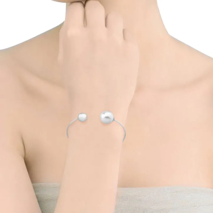 Clearance Majorica Rigid Bracelet Aura With White Pearl