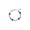 Store Majorica Sailor Chain Bracelet In Steel And Black Pearls
