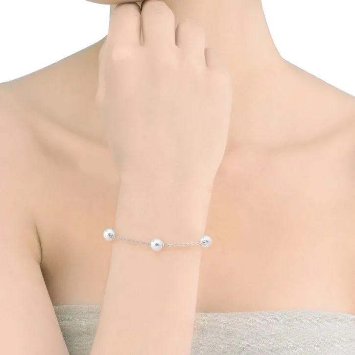 Shop Majorica Silver Bracelet Ilusion