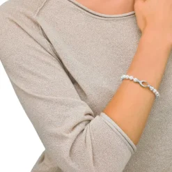 Store Majorica Silver Bracelet Lyra 7Mm