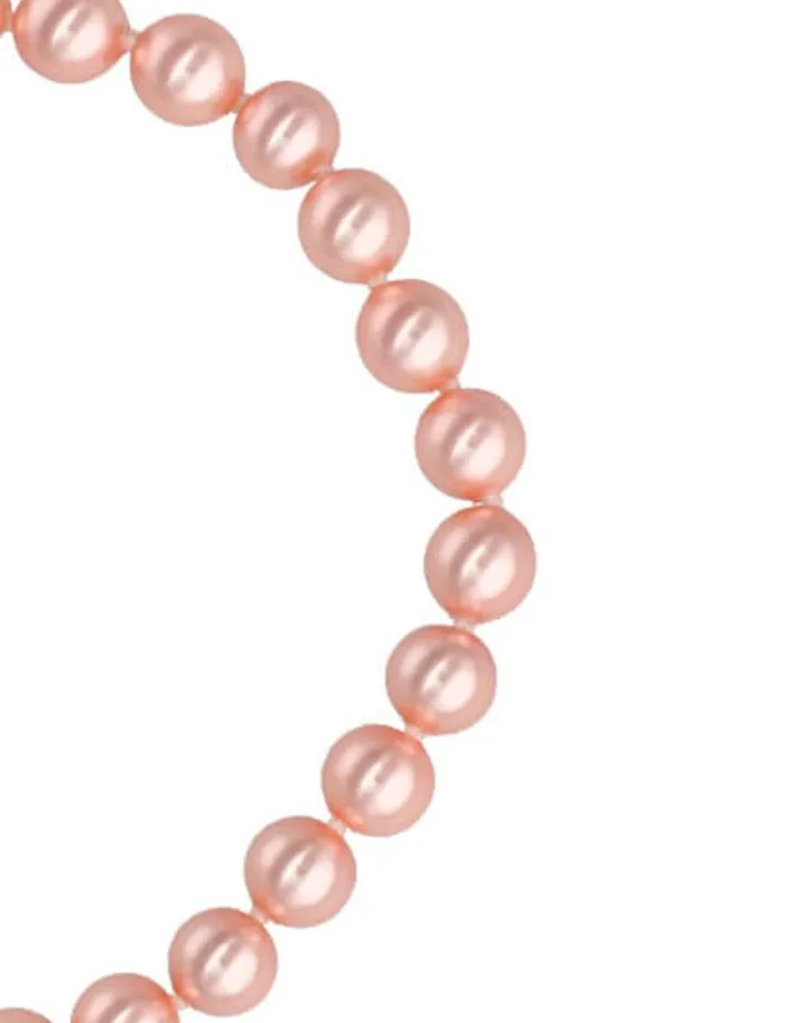 Sale Majorica Silver Bracelet Lyra With 6Mm Pink Pearls